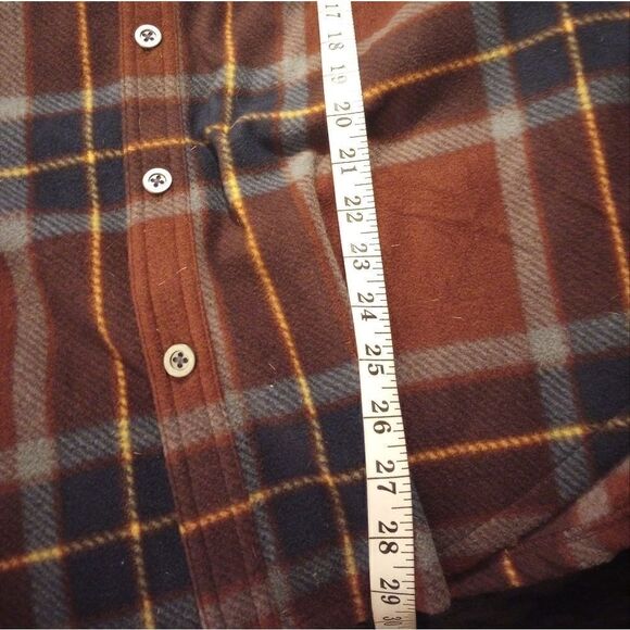 Freedom Foundry plaid fleece button down shirt shacket - Picture 10 of 12